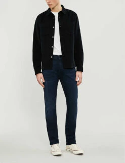 7 For All Mankind Slimmy Luxe Performance Plus Slim-fit Jeans -Fit & Flow Clothing Sales Store 1043 3005683 JSMSA230IP DEEPBLUE ALT01