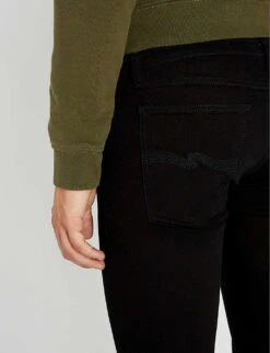 Nudie Jeans Skinny Lin Slim-fit Skinny Jeans -Fit & Flow Clothing Sales Store 362 2001268 111539 BLACKBLACK ALT05