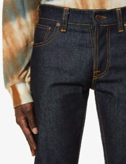 Nudie Jeans Grim Tim Straight Jeans -Fit & Flow Clothing Sales Store 362 2001268 113111 DRYTRUENAVY ALT04