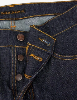 Nudie Jeans Grim Tim Straight Jeans -Fit & Flow Clothing Sales Store 362 2001268 113111 DRYTRUENAVY ALT06