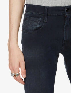 Replay Anbass Hyperflex Plus Stretch-denim Jeans -Fit & Flow Clothing Sales Store 362 3000119 M914000661S02 DARKINDIGOWASH ALT04