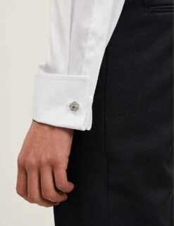 ETON Slim-fit French-cuff Cotton-twill Shirt -Fit & Flow Clothing Sales Store 847 10065 300079512 WHITE ALT04