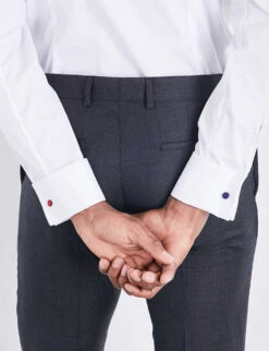 ETON Slim-fit French-cuff Cotton-twill Shirt -Fit & Flow Clothing Sales Store 847 10065 300079512 WHITE ALT06