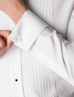 ETON Slim-fit Double-cuff Cotton Shirt -Fit & Flow Clothing Sales Store 847 10065 631570510 WHITE ALT04