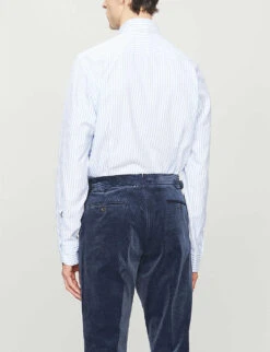 ETON Regular-fit Cotton Shirt 9 ETON Regular-fit Cotton Shirt -Fit & Flow Clothing Sales Store 847 10065 937359396 BLUE ALT02