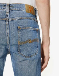 Nudie Jeans Lean Dean Slim-fit Tapered Jeans 12 Nudie Jeans Lean Dean Slim-fit Tapered Jeans -Fit & Flow Clothing Sales Store R00039449 LOSTORANGE ALT05