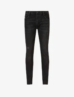 AllSaints Rex Slim-fit Straight-leg Stretch Cotton-blend Jeans