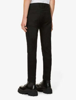 Replay Anbass Hyperflex Slim-fit Stretch-denim Jeans -Fit & Flow Clothing Sales Store R03637121 BLACK ALT02