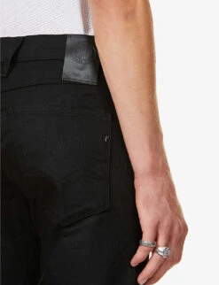 Replay Anbass Hyperflex Slim-fit Stretch-denim Jeans -Fit & Flow Clothing Sales Store R03637121 BLACK ALT04