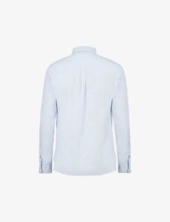 AllSaints Hawthorne Slim-fit Stretch-cotton Shirt 9 AllSaints Hawthorne Slim-fit Stretch-cotton Shirt -Fit & Flow Clothing Sales Store R03685129 LIGHTBLUE ALT04