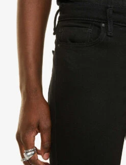 True Religion Tony Skinny-leg Mid-rise Stretch-denim Jeans -Fit & Flow Clothing Sales Store R03719657 BODYRINSEBLACK ALT04