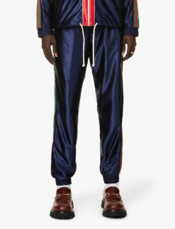 Gucci Striped-panel Tapered Woven Tracksuit Jogging Bottoms -Fit & Flow Clothing Sales Store R03765510 INKMIX ALT02