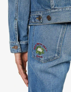 Gucci Tapered Faded-wash Denim Jeans -Fit & Flow Clothing Sales Store R03765516 LIGHTBLUEMIX ALT06