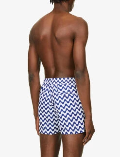 Sport Graphic-print Regular-fit Swim Shorts -Fit & Flow Clothing Sales Store R03766969 NAVY ALT03