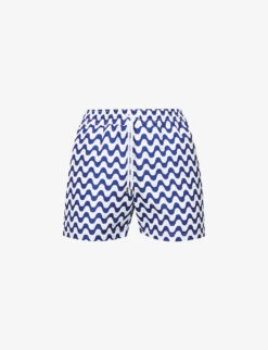 Sport Graphic-print Regular-fit Swim Shorts