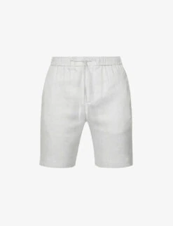 Felipe High-rise Linen-cotton Blend Shorts