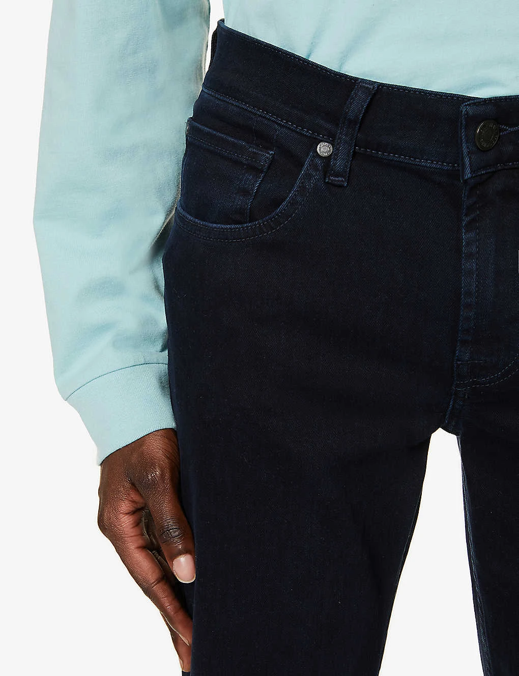 7 For All Mankind Slimmy Taper Luxe Performance Mid-rise Stretch-denim Jeans 5 7 For All Mankind Slimmy Taper Luxe Performance Mid-rise Stretch-denim Jeans - Image 5