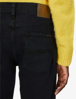 Nudie Jeans Lean Dean Slim-fit Tapered Stretch-denim Jeans 11 Nudie Jeans Lean Dean Slim-fit Tapered Stretch-denim Jeans -Fit & Flow Clothing Sales Store R03802052 BLACKSKIES ALT05