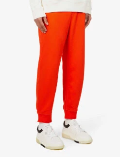 BOSS X Russell Athletic Relaxed-fit Tapered-leg Cotton-blend Jogging Bottoms -Fit & Flow Clothing Sales Store R03830109 BRIGHTORANGE ALT02
