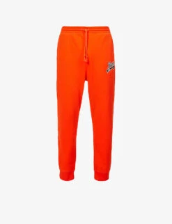 BOSS X Russell Athletic Relaxed-fit Tapered-leg Cotton-blend Jogging Bottoms