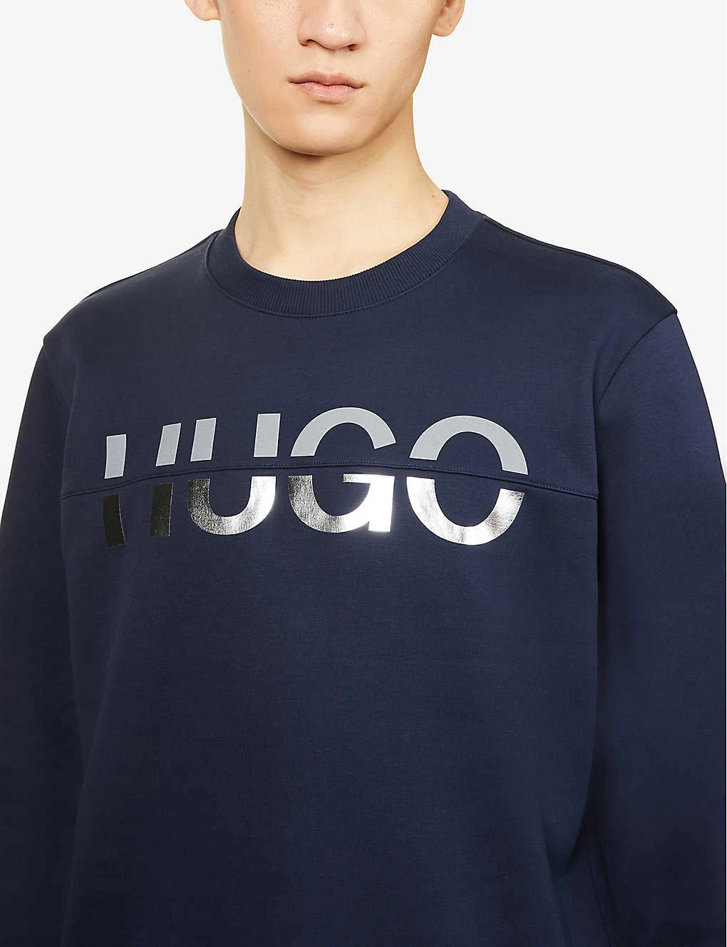 Hugo Logo-print Organic-cotton And Recycled-polyester Blend Sweatshirt 5 Hugo Logo-print Organic-cotton And Recycled-polyester Blend Sweatshirt - Image 5