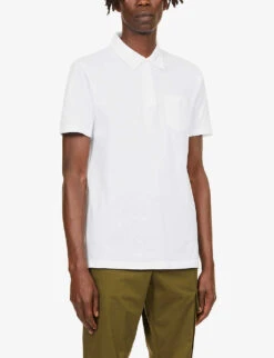 Sunspel Riviera Slim-fit Cotton-piqué Polo Shirt -Fit & Flow Clothing Sales Store R03856772 WHITE ALT02