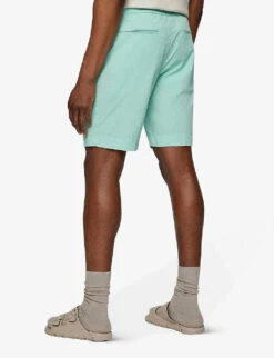 Boss Contrast Drawstring Cotton-jersey Shorts -Fit & Flow Clothing Sales Store R03920963 LIGHTPASTELGREEN ALT03