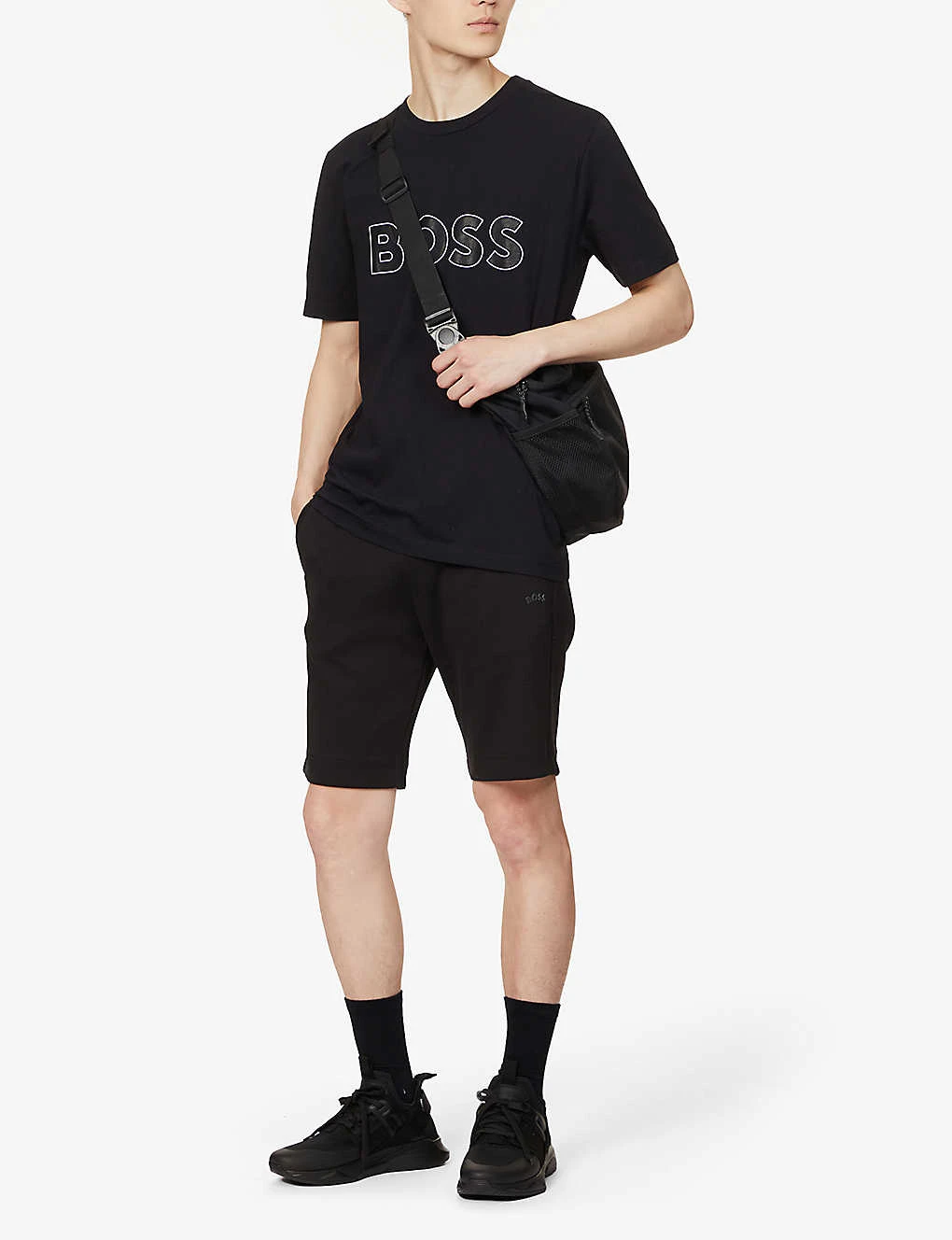 Boss Logo-embellished Elasticated Waist Cotton-jersey Shorts 2 Boss Logo-embellished Elasticated Waist Cotton-jersey Shorts - Image 2