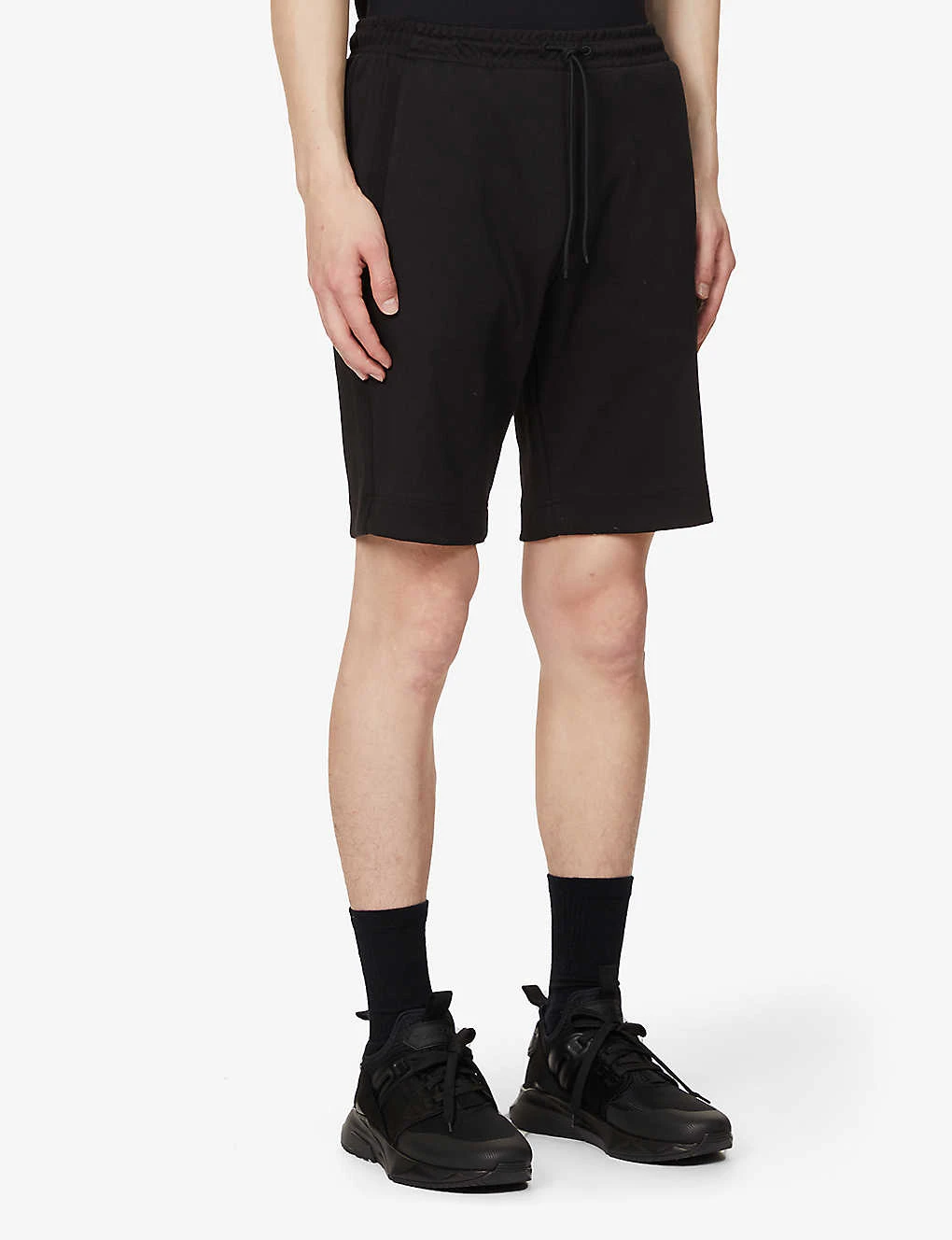 Boss Logo-embellished Elasticated Waist Cotton-jersey Shorts 3 Boss Logo-embellished Elasticated Waist Cotton-jersey Shorts - Image 3