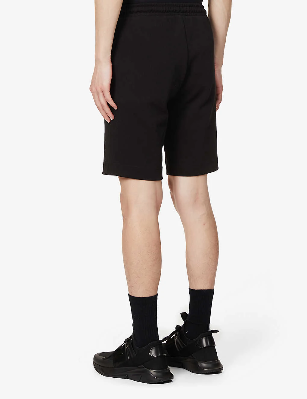Boss Logo-embellished Elasticated Waist Cotton-jersey Shorts 4 Boss Logo-embellished Elasticated Waist Cotton-jersey Shorts - Image 4