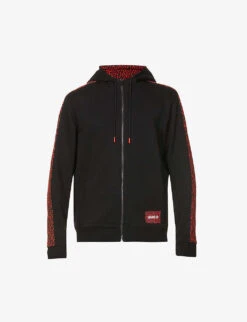 Hugo Logo-print Cotton-jersey Hoody