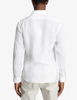 Reiss Ruban Regular-fit Linen Shirt -Fit & Flow Clothing Sales Store R03925090 WHITE ALT03