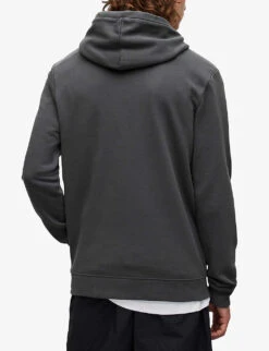 AllSaints Lobke Gradient-print Organic-cotton Jersey Hoody -Fit & Flow Clothing Sales Store R03929727 PIPEGREY ALT03