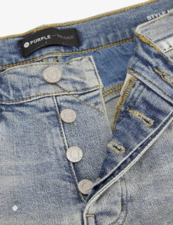 Distressed Slim-fit Stretch-denim Jeans -Fit & Flow Clothing Sales Store R03932746 LIGHTINDIGOPAINT ALT06