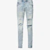 Distressed Slim-fit Stretch-denim Jeans