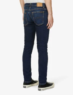 Nudie Jeans Tight Terry Regular-fit Tapered Jeans -Fit & Flow Clothing Sales Store R03944948 DARKSTEEL ALT03