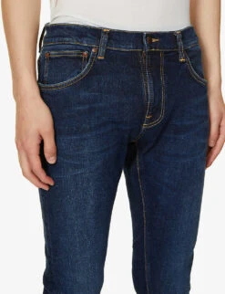 Nudie Jeans Tight Terry Regular-fit Tapered Jeans -Fit & Flow Clothing Sales Store R03944948 DARKSTEEL ALT04
