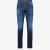 Replay Anbass Brand-embroidered Slim-fit Stretch-denim Jeans