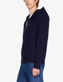 Sandro Zipped Wool Cardigan -Fit & Flow Clothing Sales Store R03948203 BLEUS ALT02