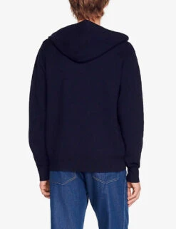 Sandro Zipped Wool Cardigan -Fit & Flow Clothing Sales Store R03948203 BLEUS ALT03