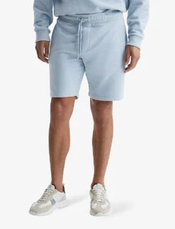Reiss Henry Oversized Cotton-jersey Shorts -Fit & Flow Clothing Sales Store R03951642 ICEBLUE ALT02