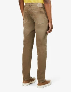 NEUW Lou Brand-patch Slim-fit Stretch-denim Jeans -Fit & Flow Clothing Sales Store R03954828 DESERT ALT03