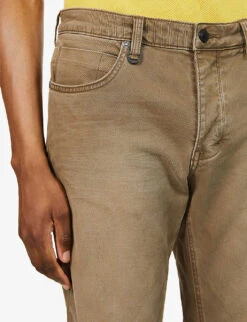 NEUW Lou Brand-patch Slim-fit Stretch-denim Jeans -Fit & Flow Clothing Sales Store R03954828 DESERT ALT04