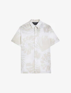 Ted Baker Velmere Shell-print Cotton Shirt