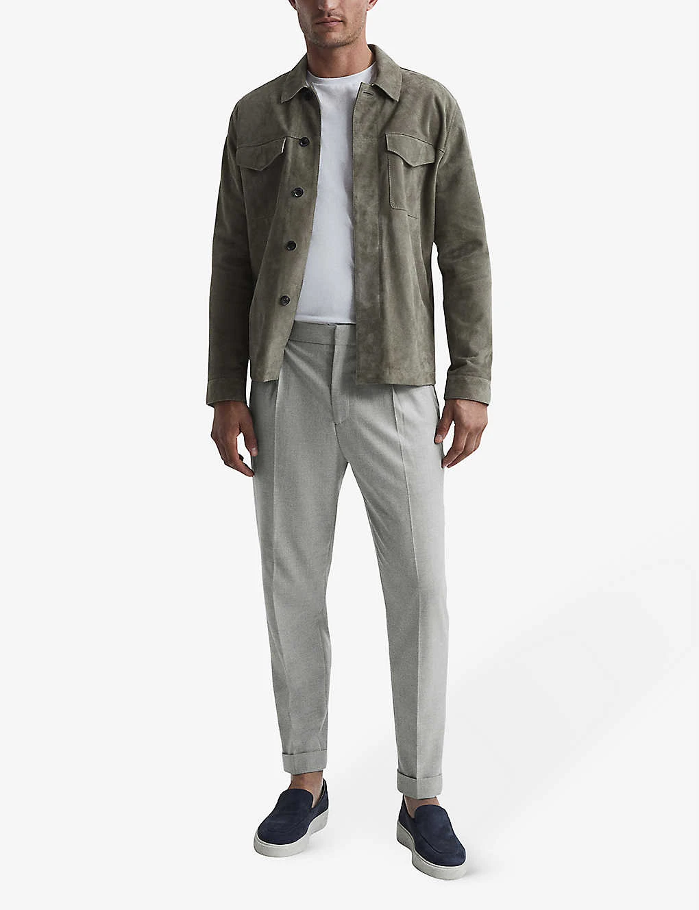 Reiss Brighton Pleated Slim-fit Tapered Stretch-woven Trousers 2 Reiss Brighton Pleated Slim-fit Tapered Stretch-woven Trousers - Image 2