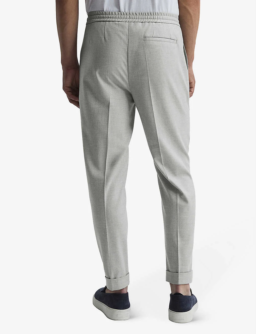 Reiss Brighton Pleated Slim-fit Tapered Stretch-woven Trousers 4 Reiss Brighton Pleated Slim-fit Tapered Stretch-woven Trousers - Image 4