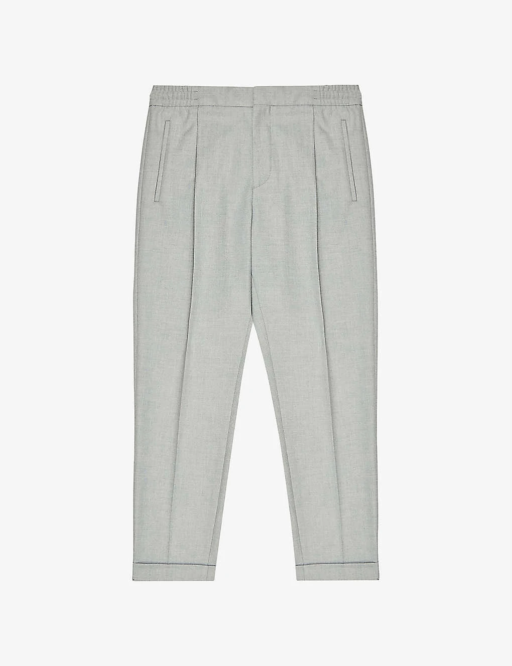 Reiss Brighton Pleated Slim-fit Tapered Stretch-woven Trousers 1 Reiss Brighton Pleated Slim-fit Tapered Stretch-woven Trousers