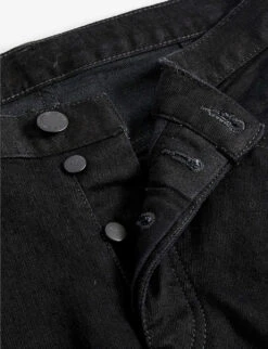 Emporio Armani Straight-leg Regular-fit Stretch-denim Jeans -Fit & Flow Clothing Sales Store R03981624 DENIMNERO ALT06