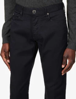 Emporio Armani J06 Gab Straight-leg Mid-rise Stretch-denim Jeans -Fit & Flow Clothing Sales Store R03981647 BLUNAVY ALT04