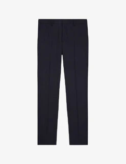 THE KOOPLES Front Crease Mid-rise Slim-fit Wool Trousers